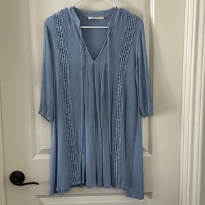 Rokoko by Dazz Women’s Light Blue Textured Swim Coverup